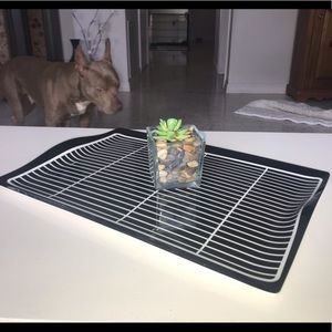 Emeril by ZAK! Designs B&W designer plastic tray